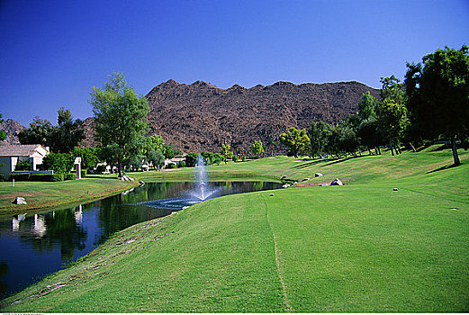 高尔夫球场,棕榈泉,加利福尼亚,美国