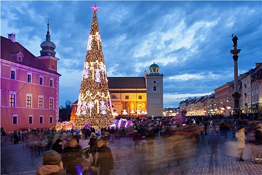 圣诞时节,华沙