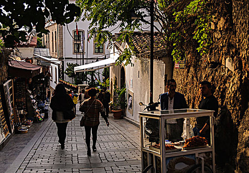 土耳其卡勒伊齐老城商业街