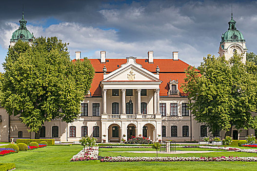 宫殿,花园,住宅,波兰