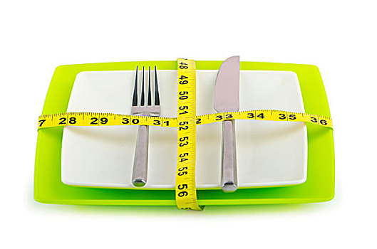 节食,概念,叉子,仪表