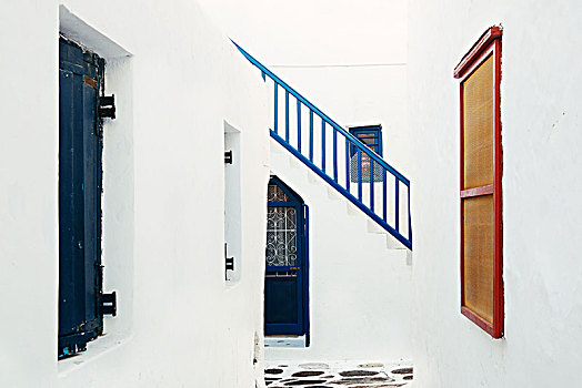 传统,希腊,建筑,米克诺斯岛
