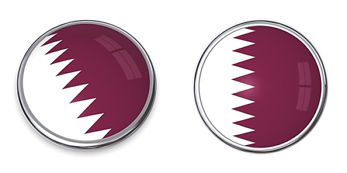 旗帜,扣,卡塔尔