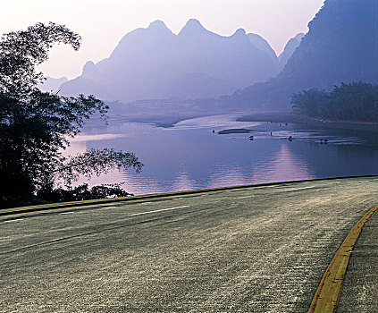 自然风光和道路