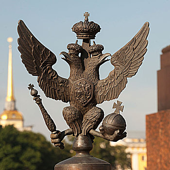 象征,雕塑,冬宫,彼得斯堡,俄罗斯
