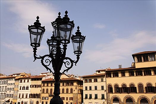 路灯柱,佛罗伦萨,托斯卡纳,意大利