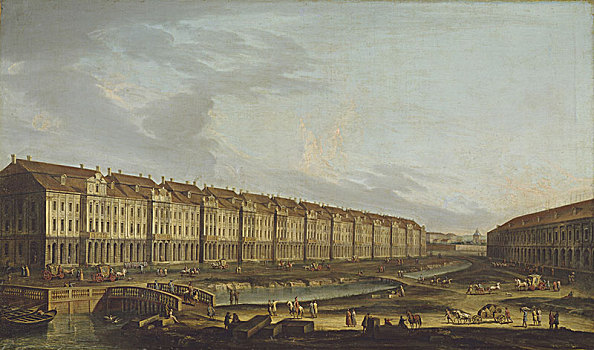风景,建筑,圣彼得堡,18世纪,艺术家