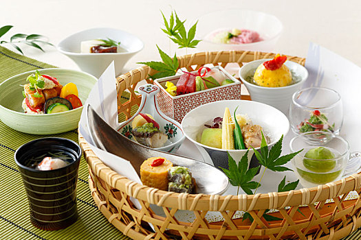 篮子,日本料理,寿司,蔬菜,汤