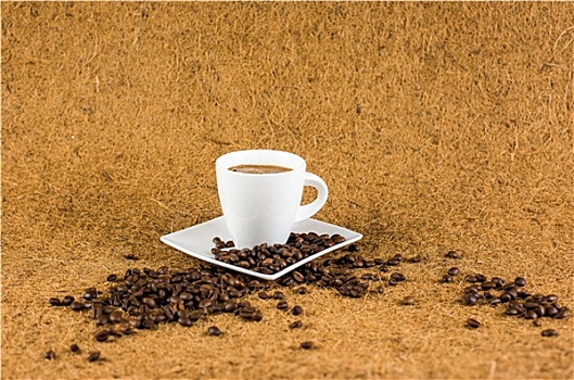 咖啡,杯子,褐色背景,纹理