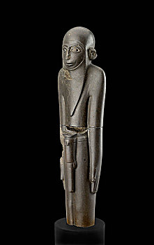 雕塑,男人,时期,埃及,艺术家,未知
