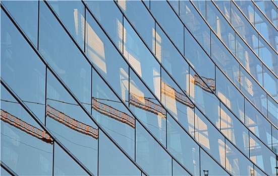 玻璃幕墙,现代办公室,建筑