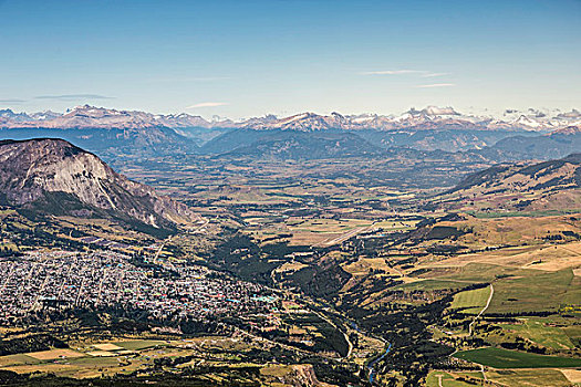 风景,山谷,城镇,国家级保护区,省,智利