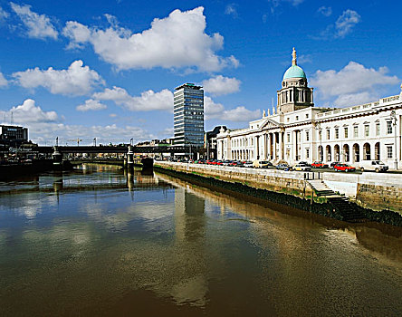 海关大楼,利菲河,都柏林,爱尔兰