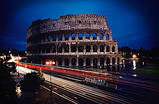 遗址,圆形剧场,城市,竞技场,罗马,意大利