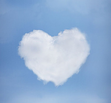 爱情,关系,概念,蓝天,心形,云