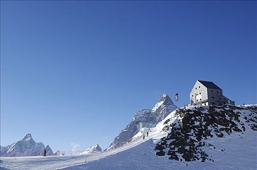 山区木屋,马塔角,策马特峰,沃利斯,瑞士,欧洲