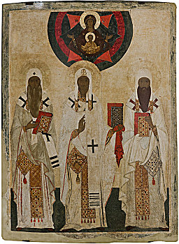 三个,圣徒,主教,罗斯托夫