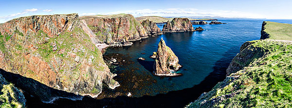 悬崖,设得兰群岛,北方,岛,苏格兰,大幅,尺寸