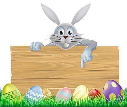 蛋,复活节兔子,标识
