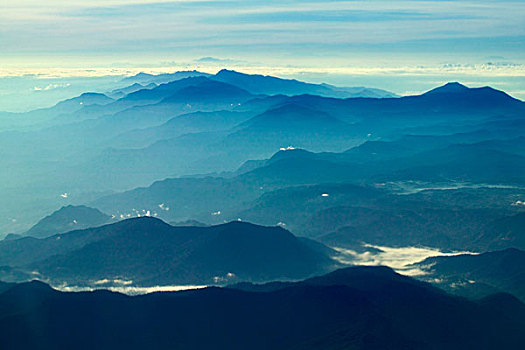 航拍,山,危地马拉