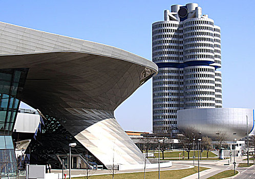 现代建筑,博物馆,世界,慕尼黑,巴伐利亚,德国,欧洲