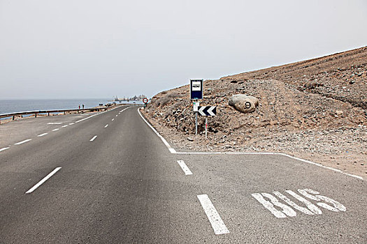 道路,巴士,停车位,加纳利群岛,西班牙