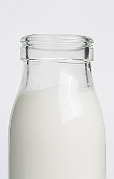 牛奶瓶,瓶子的特写