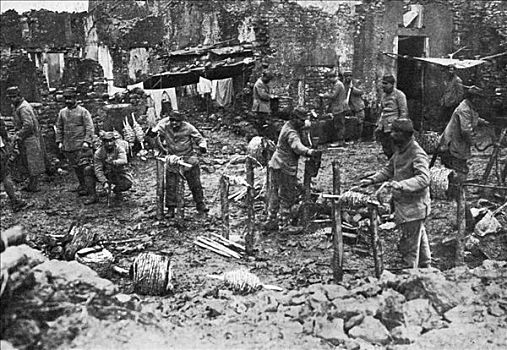 刺铁丝网,防卫,凡尔登,法国,第一次世界大战