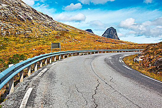 挪威,道路,风景,高山