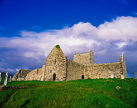 小修道院,靠近,纽波特,爱尔兰,15世纪,多米尼加