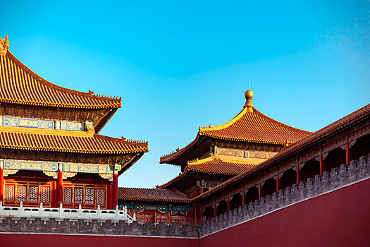 中国北京故宫博物院建筑特写