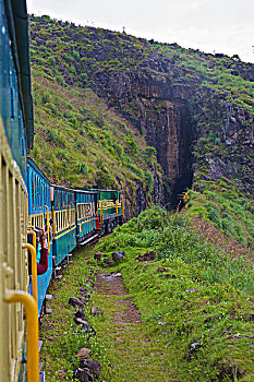 印度,泰米尔纳德邦,山,世界遗产,火车头