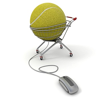 网球,购买,上网