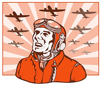 第二次世界大战,飞行员,复古