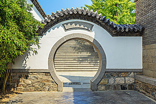 中式古典建筑,园林门