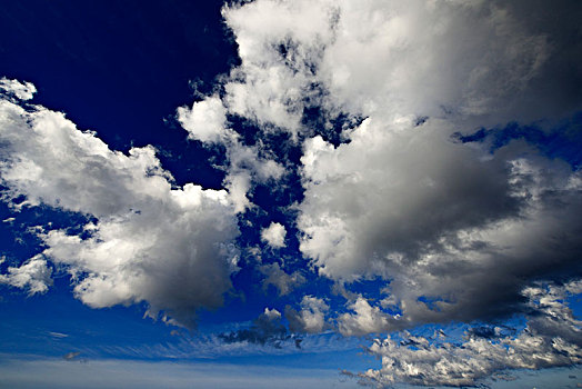 生动,云,气氛,埃奥利群岛,西西里,意大利,欧洲