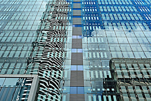 摩天大楼,玻璃幕墙,布里斯班,昆士兰,澳大利亚