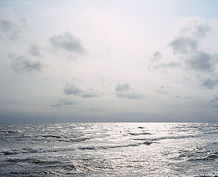 平静,海洋,冬天