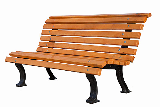 木制长椅,隔绝,白色背景,背景