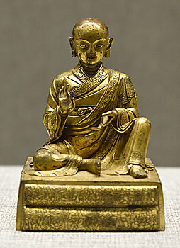 河北省博物院,茶马古道,八省区文物联展,铜鎏金罗汉坐像