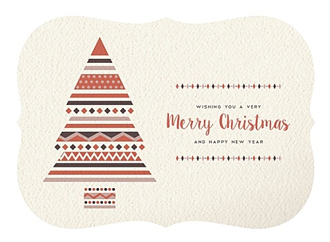 圣诞快乐,新年快乐,几何,树,形状