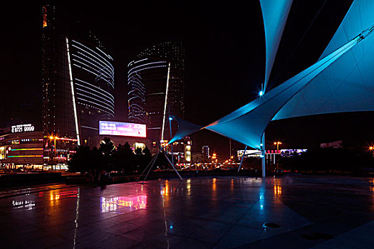 武汉光谷广场夜景