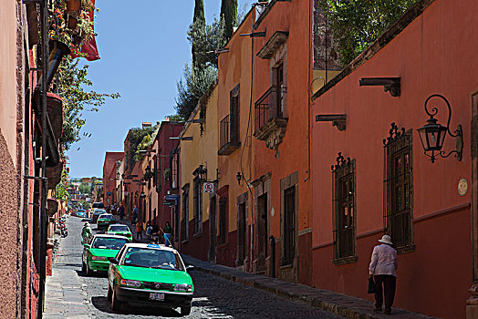 墨西哥,瓜纳华托,圣米格尔,老城