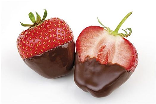 草莓,巧克力涂层