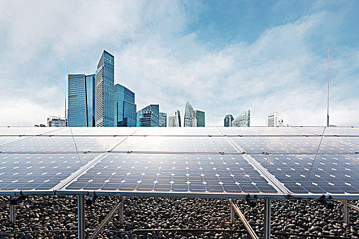 太阳能电池板,现代建筑