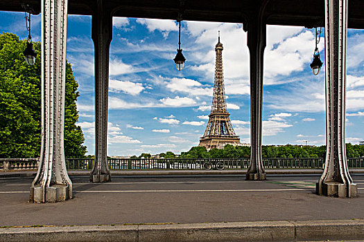 下午,阳光,埃菲尔铁塔,巴黎,法国