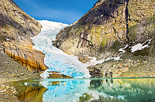 布克斯达尔冰川,挪威,欧洲