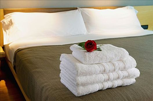 毛巾,床,客房