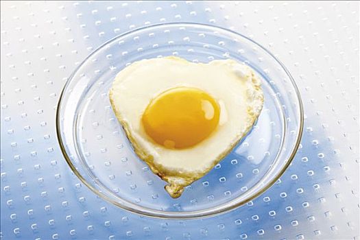 煎鸡蛋,心形,玻璃板
