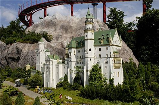 城堡,乐高玩具,主题公园,德国